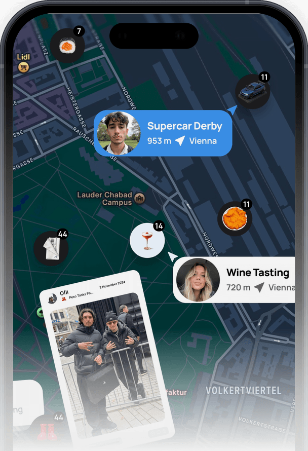 Sieh die Stadt neu in the Trepai app